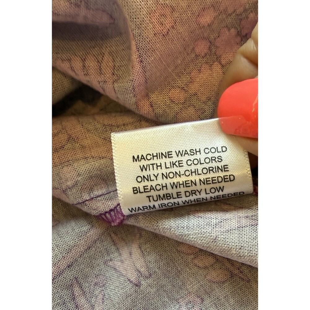 ModCloth Folks and Dreams Dress Size XL Pink Purple Forest Theme Sleeveless - Picture 5 of 9